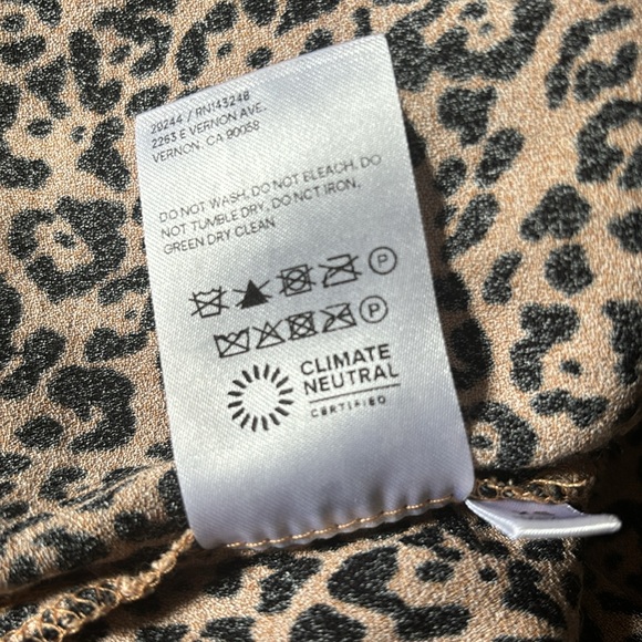 Reformation Dress Marlowe Bengal Cheetah 🐆 Mini dress XS Sammi Jefcoate - Picture 7 of 9